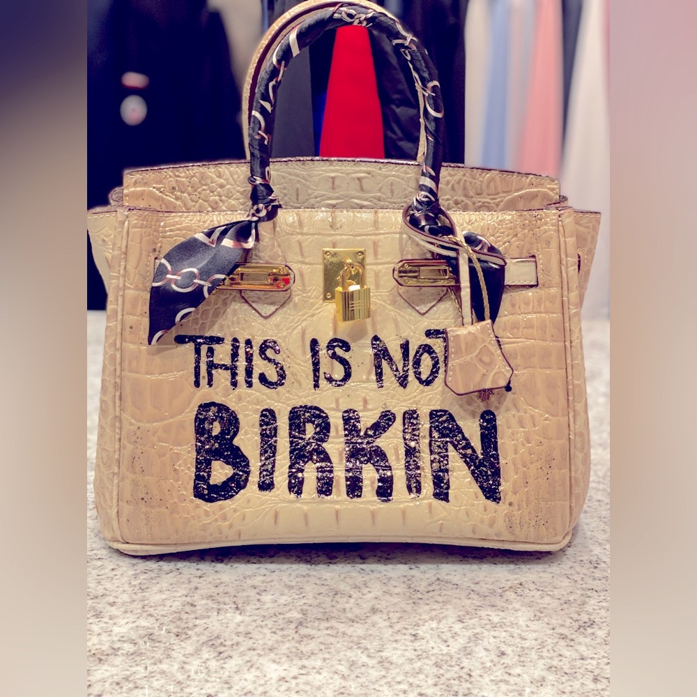 Anca Barbu “This is not a birkin” crossbody